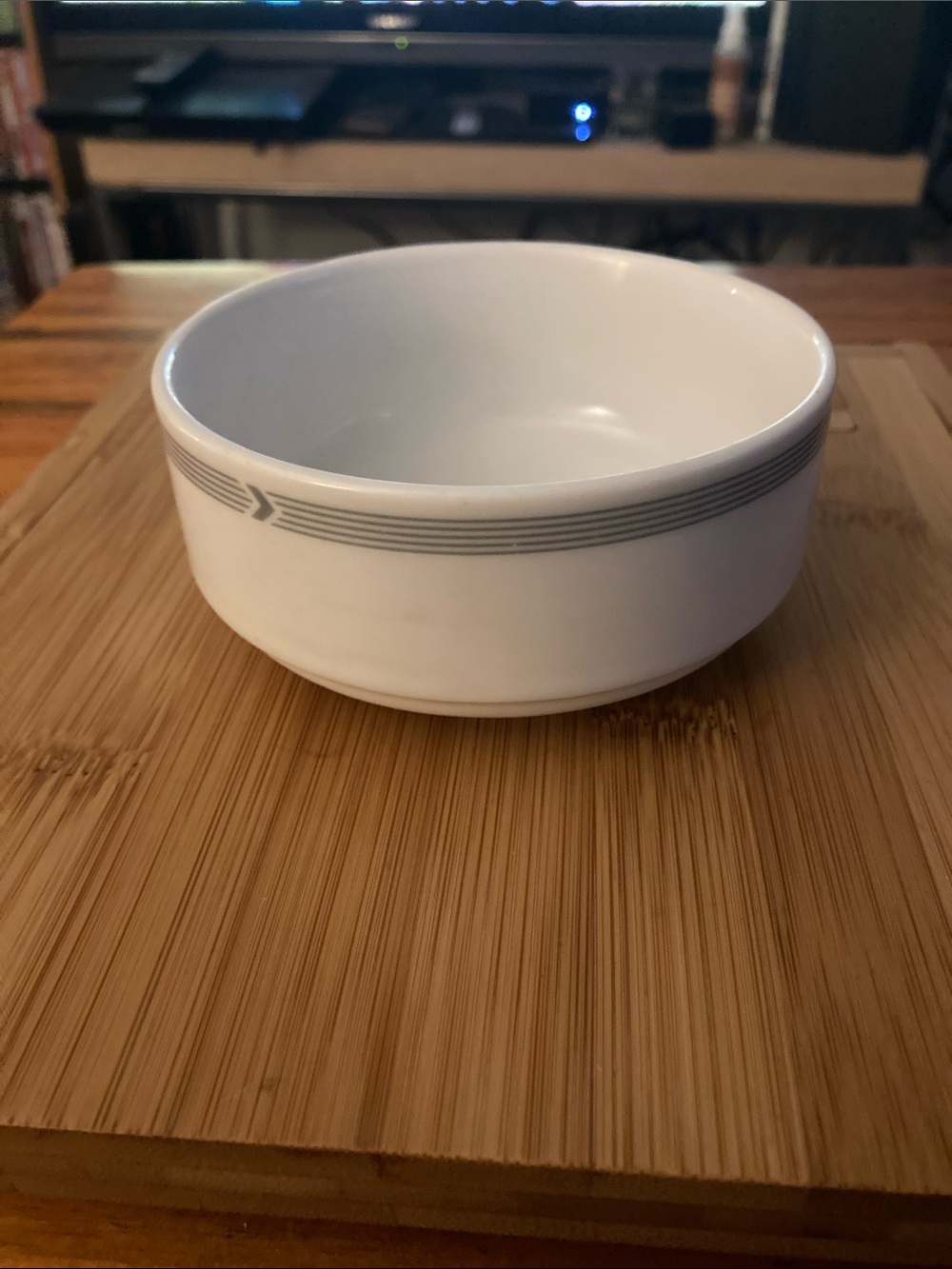 Canadian Airlines First Class bowl White Porcelain
